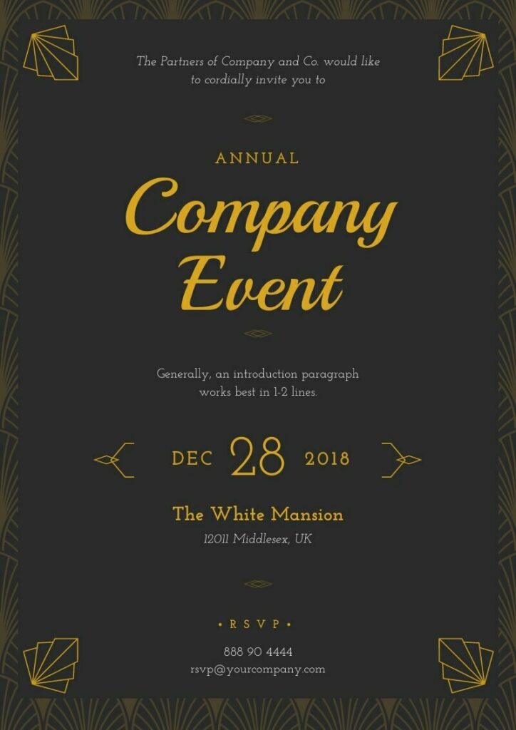 1232 Corporate Event Invitation 1232 Corporate Event Invitation