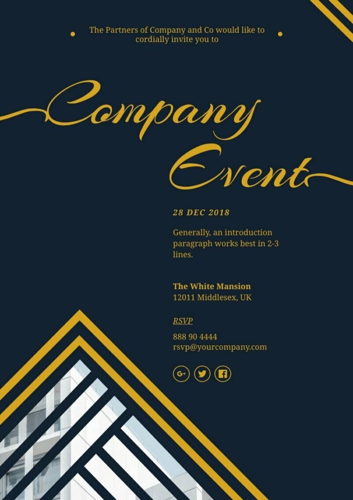 1236 Corporate Dinner Invitation 1236 Corporate Dinner Invitation