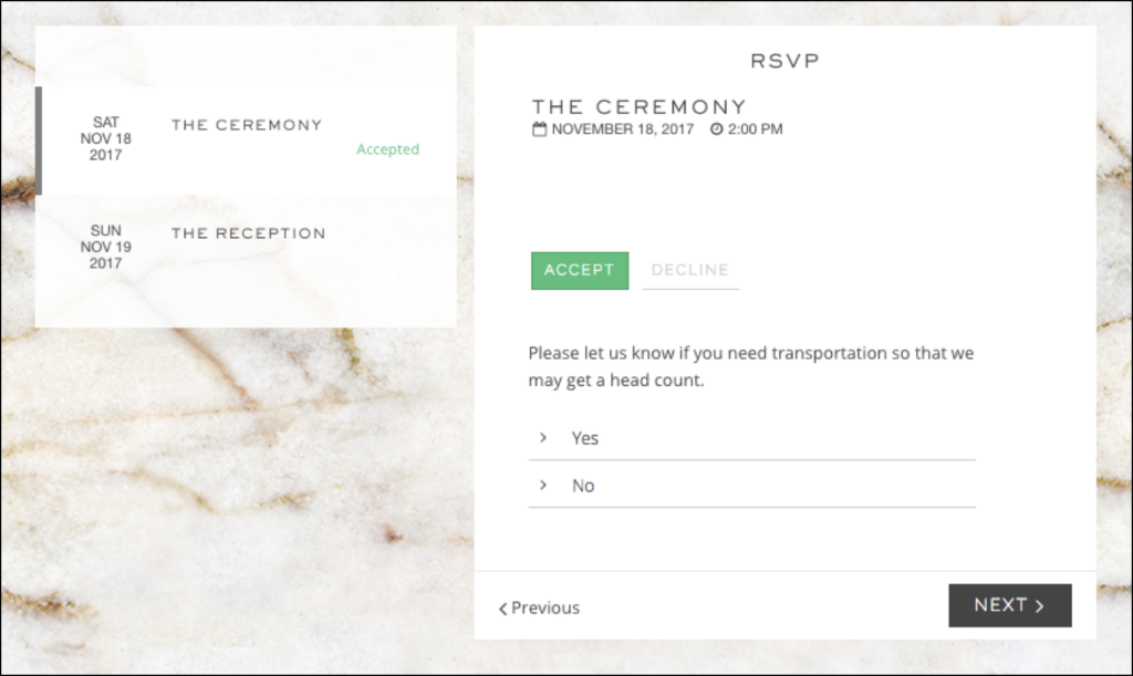 202375757 Set Up RSVP Widgets And Custom Responses