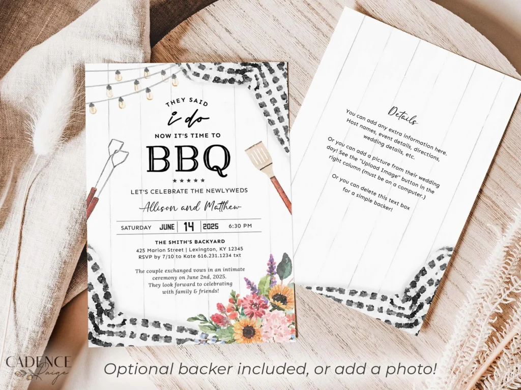 After I Do Bbq Invitation Wedding After I Do Bbq Invitation Wedding