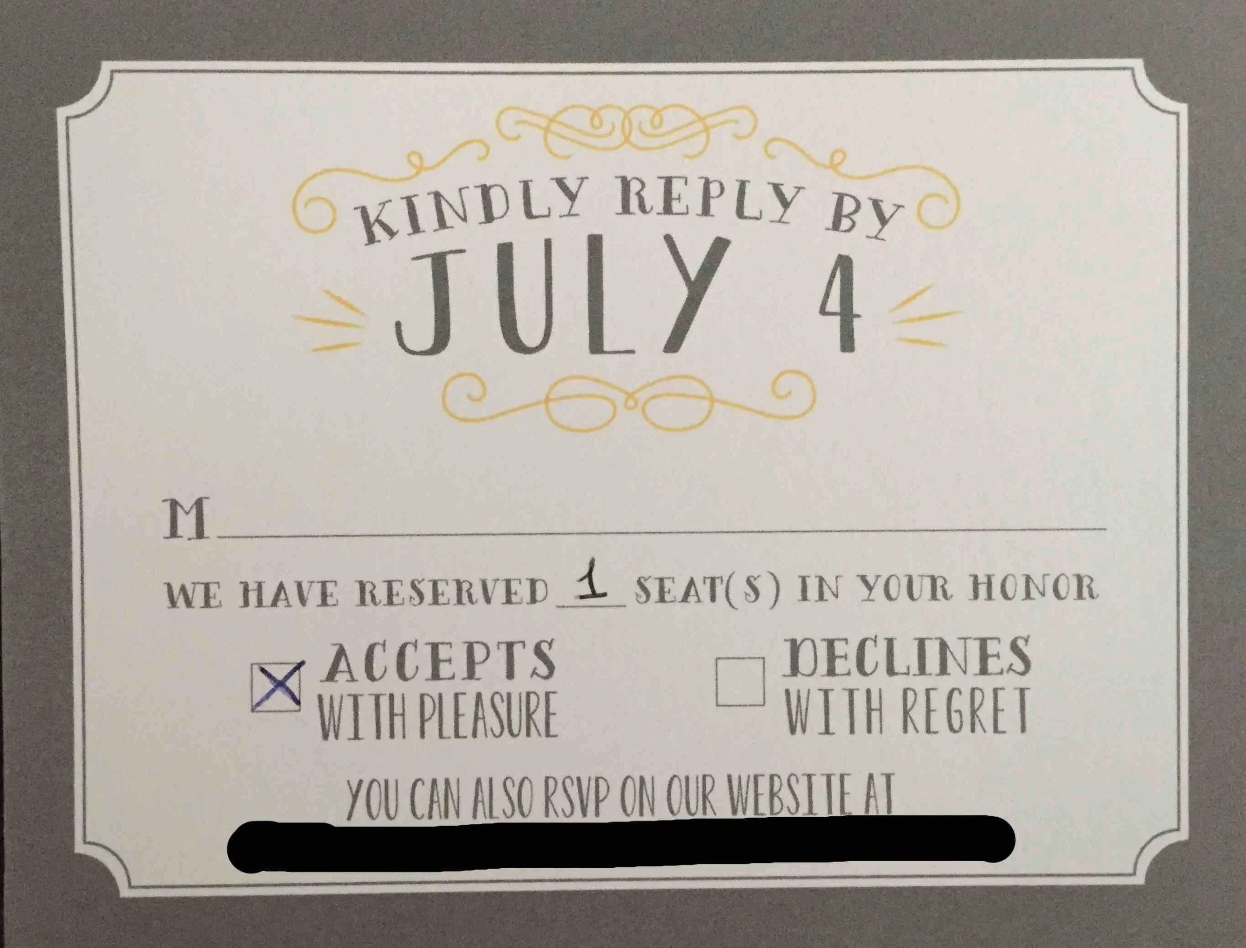 And This Folks Is Why You Number Your Rsvp Cards