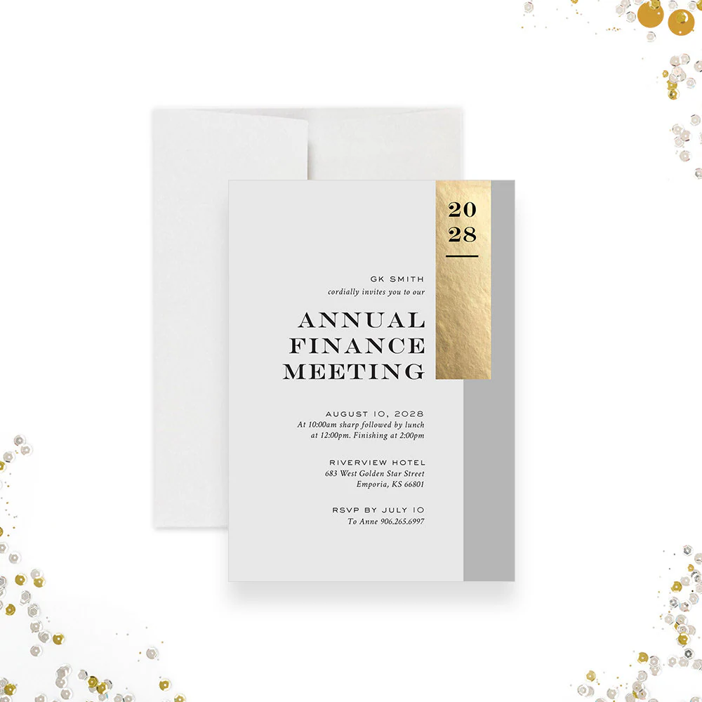 Annual Finance Meeting Invitation Annual Finance Meeting Invitation