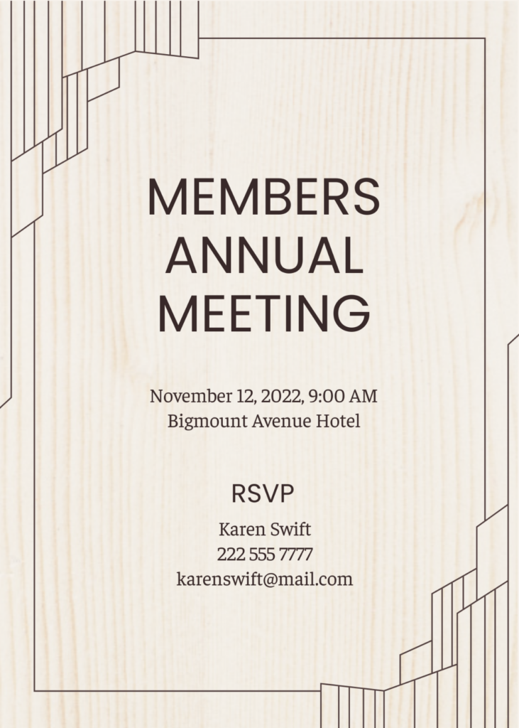 Annual Meeting Invitation