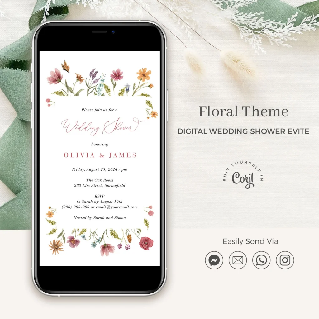 April Couples Wedding Shower Invitation Evite 374771490 April Couples Wedding Shower Invitation Evite 374771490