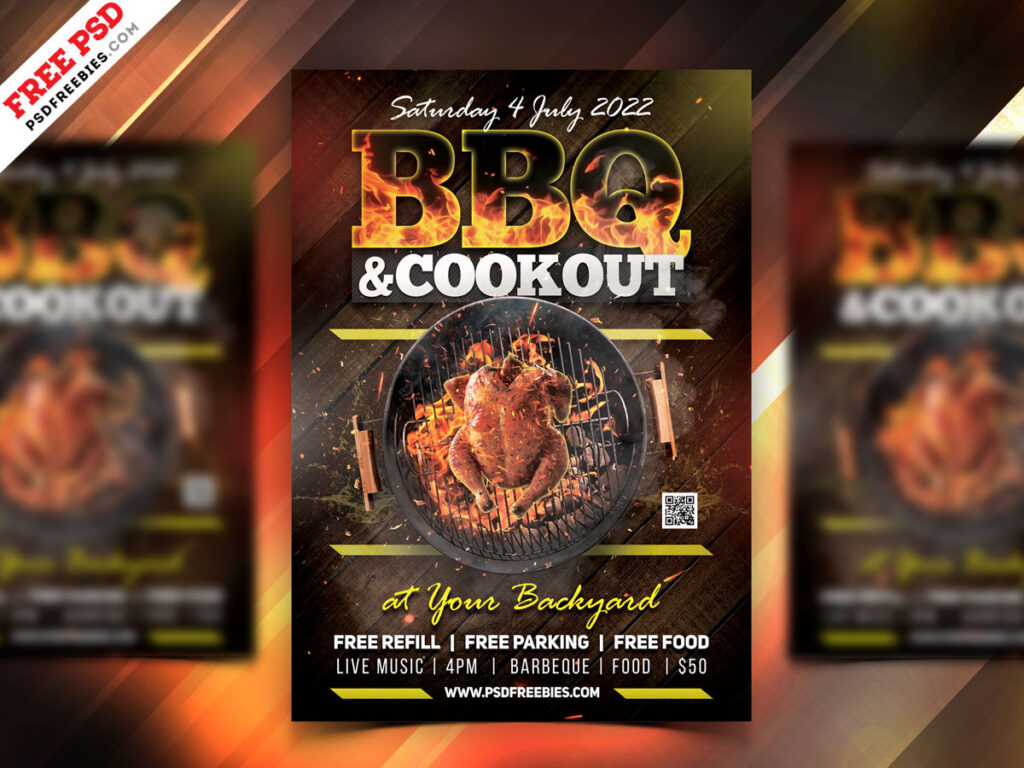 Bbq Party Flyer Template Psd