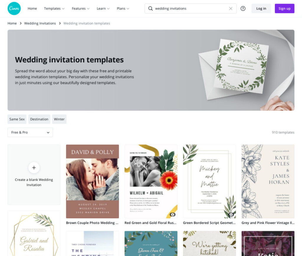 Best Websites For Online Wedding Invitations