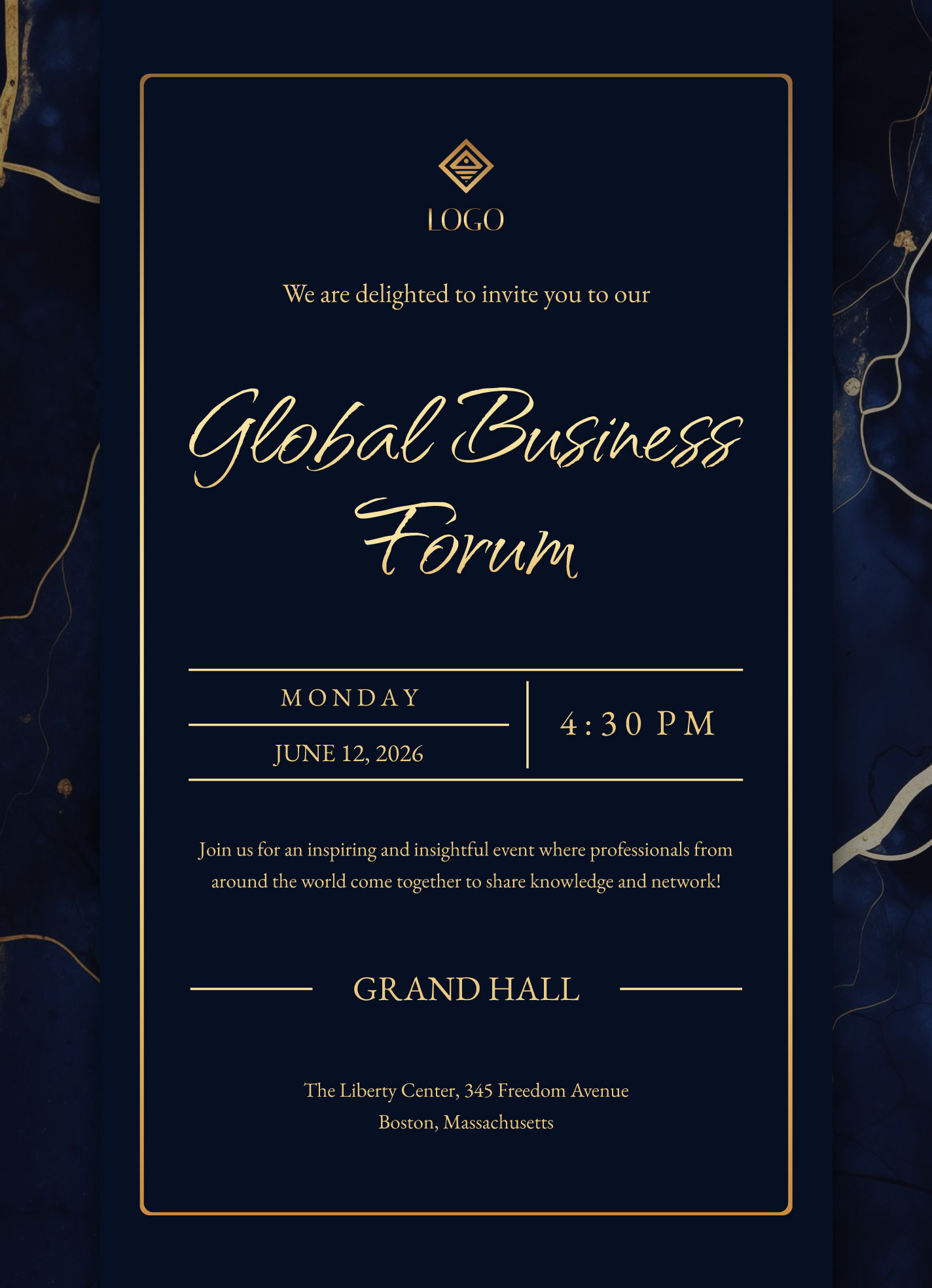 Business Event Invitation Free Google Docs Template