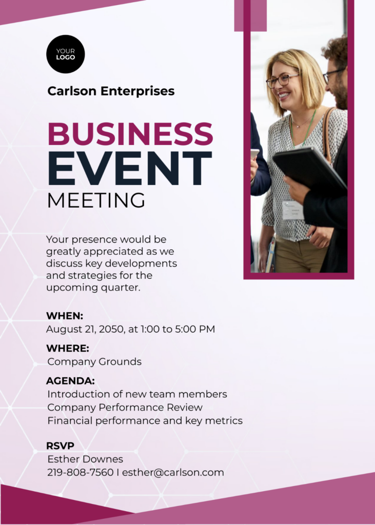 Business Event Meeting Invitation Business Event Meeting Invitation