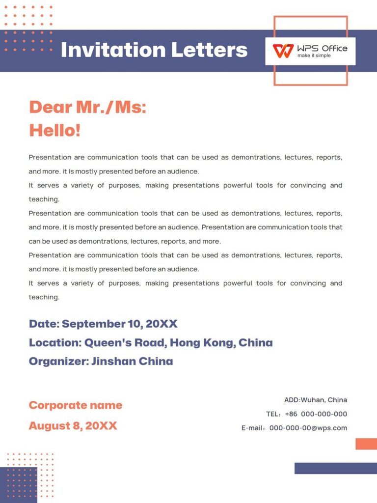 Business Invitation Letter Docx Word Letters 682e9779