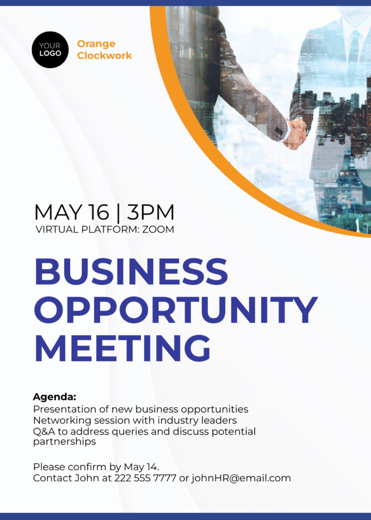 Business Opportunity Meeting Invitation