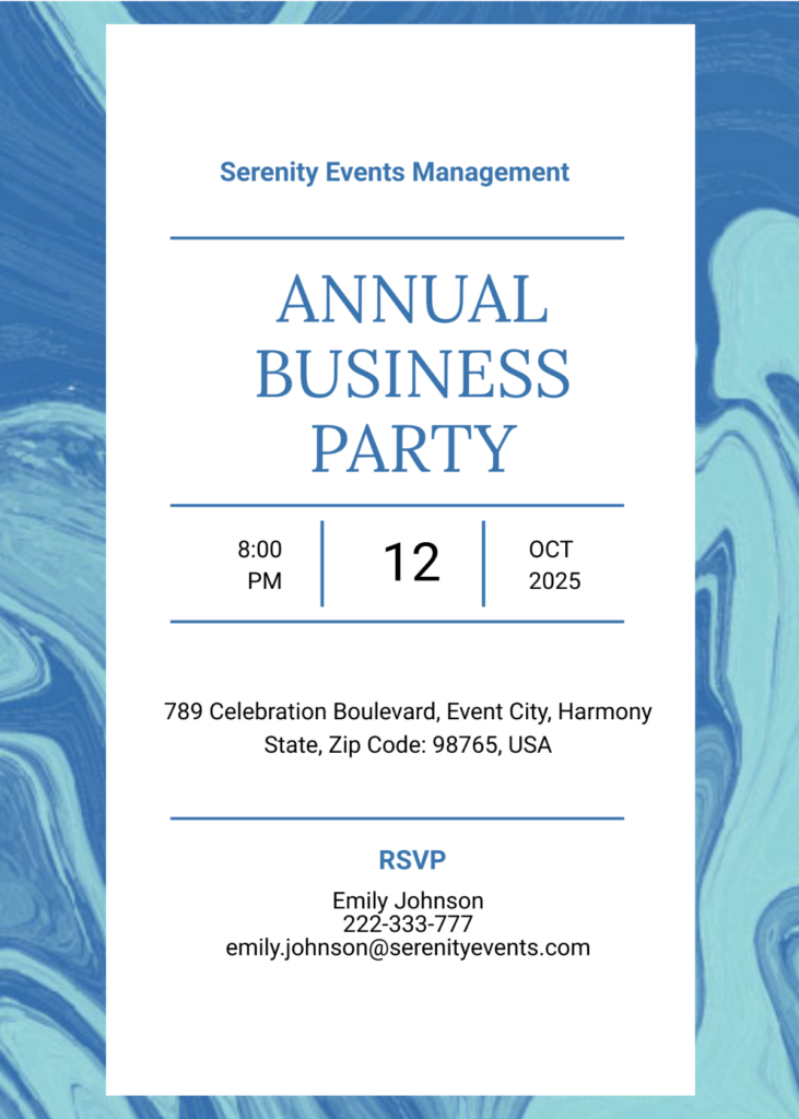 Business Party Invitation