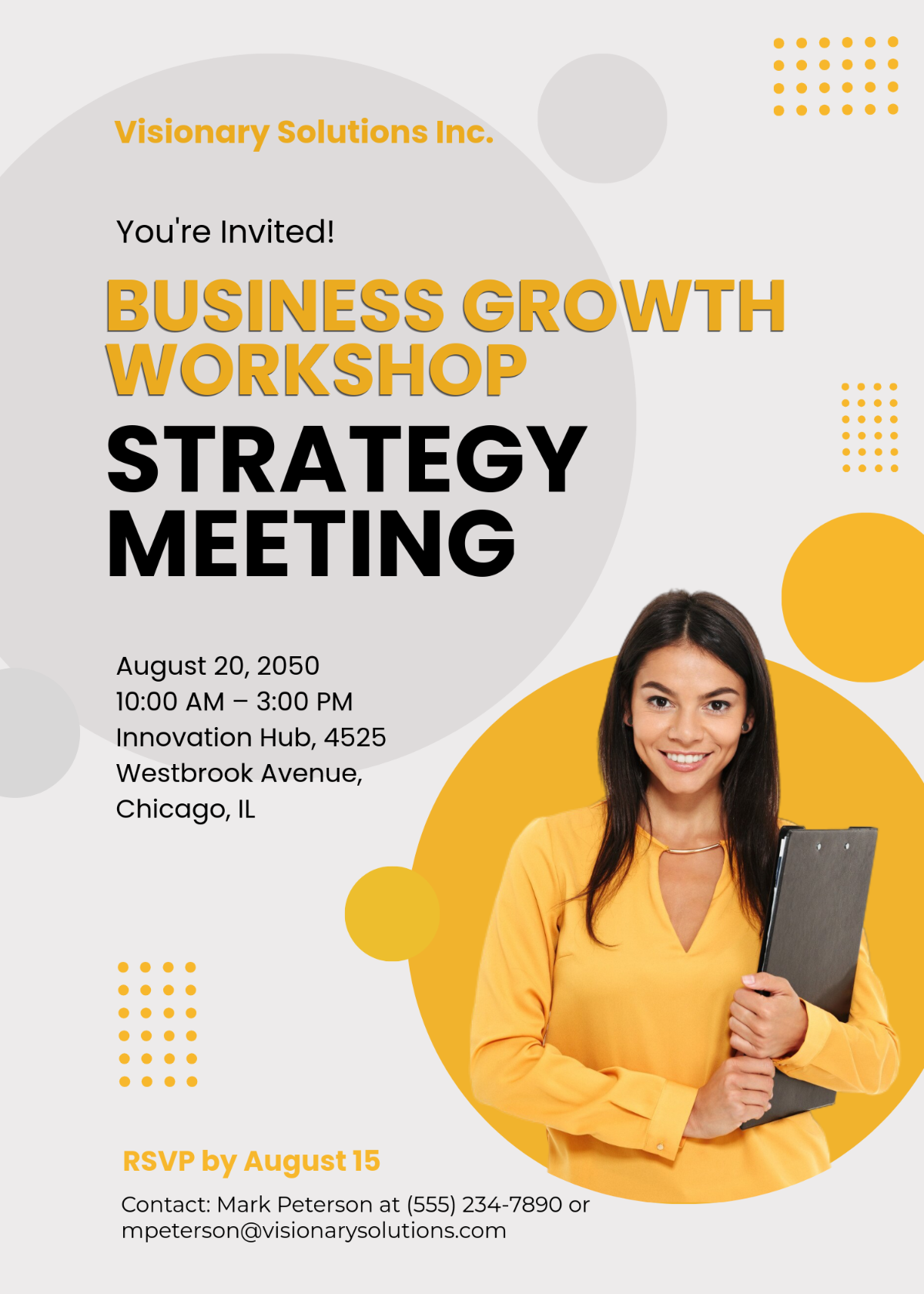 Business Workshop Meeting Invitation