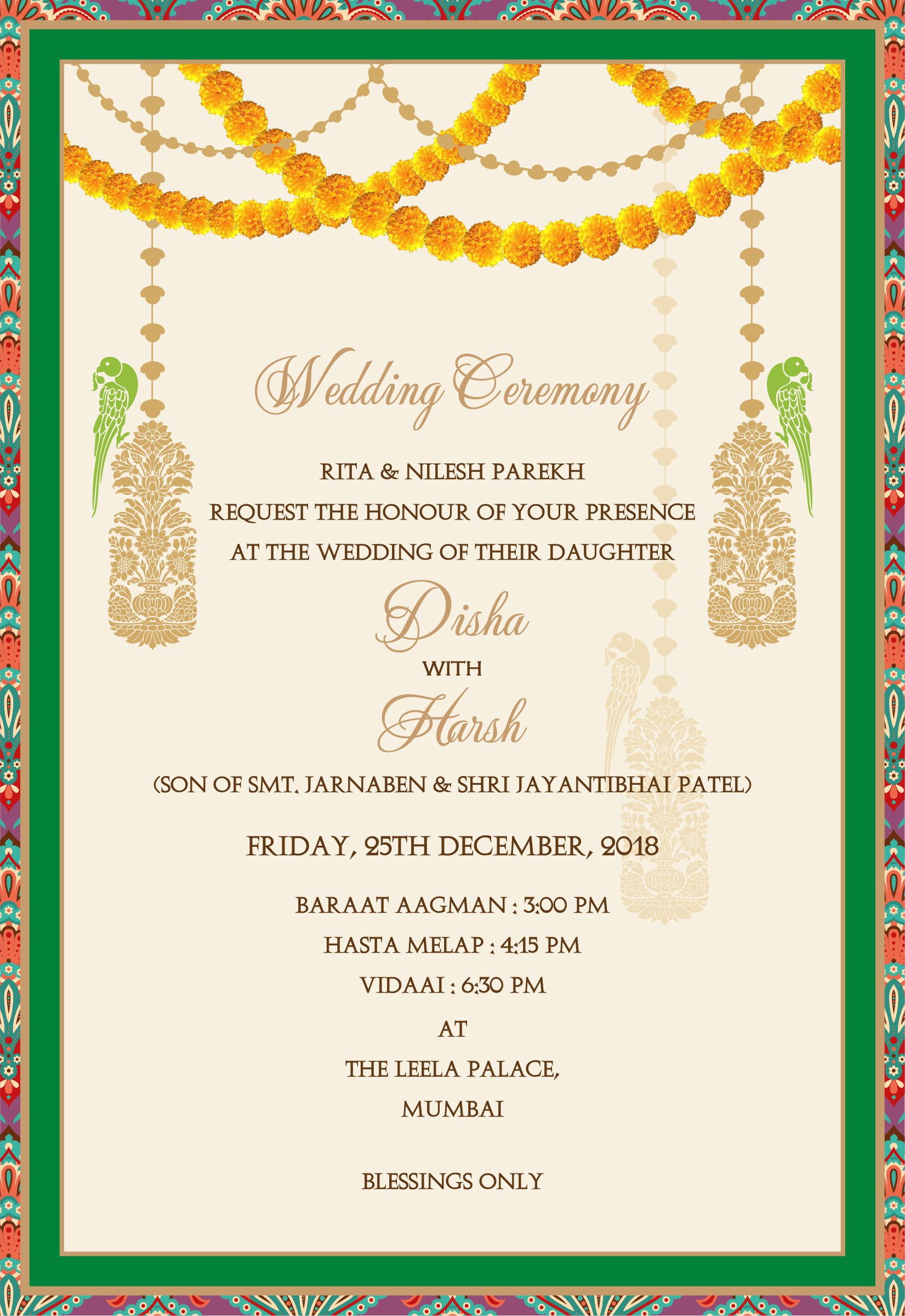 Choose E Invitation Cards Over Traditional Wedding Cards