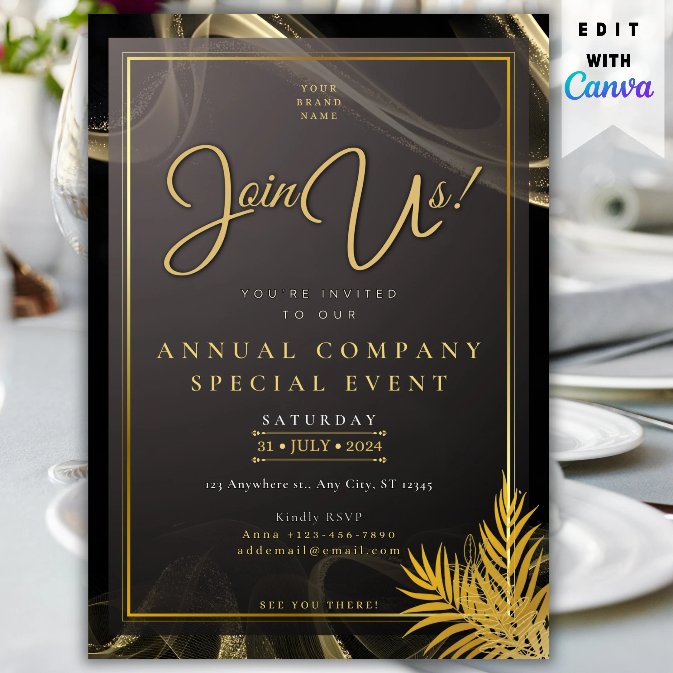 Company Anniversary Invite Template
