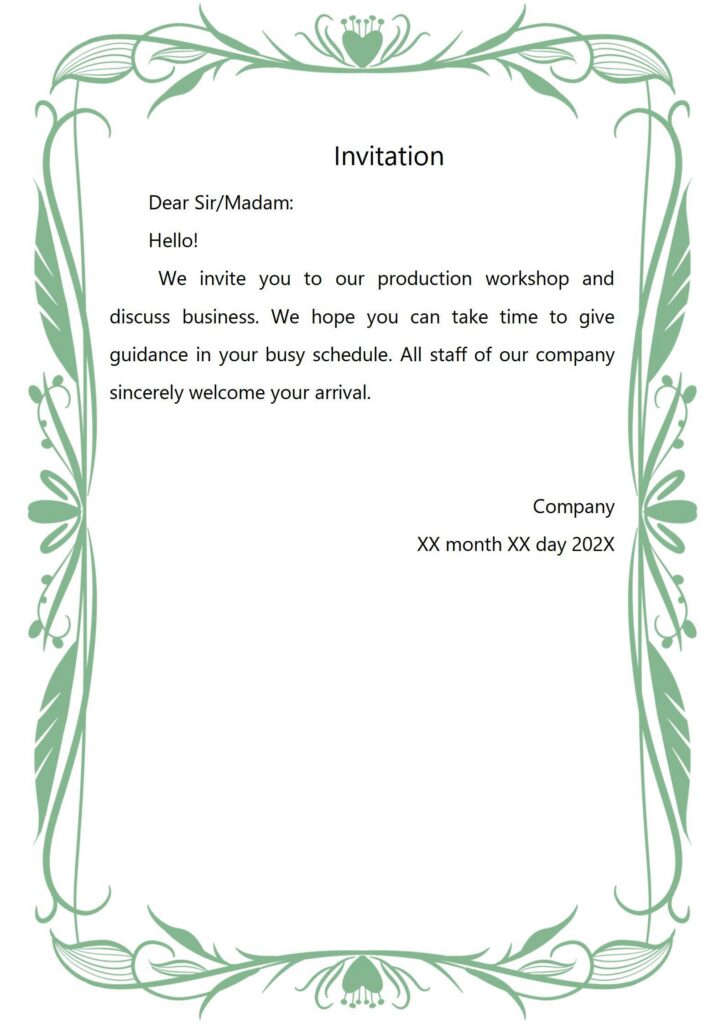 Company Invitation Letter Docx Word Invitation Letters Eabd1545
