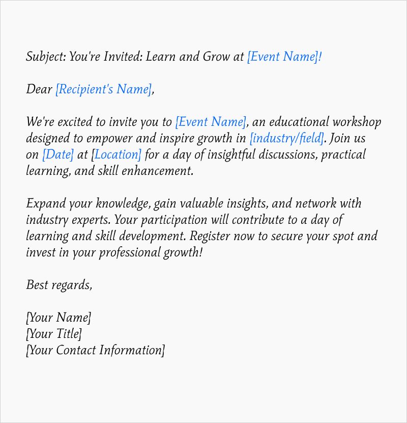 Crafting Success 10 Powerful Invitation And Announcement Email Templates For Event Planners