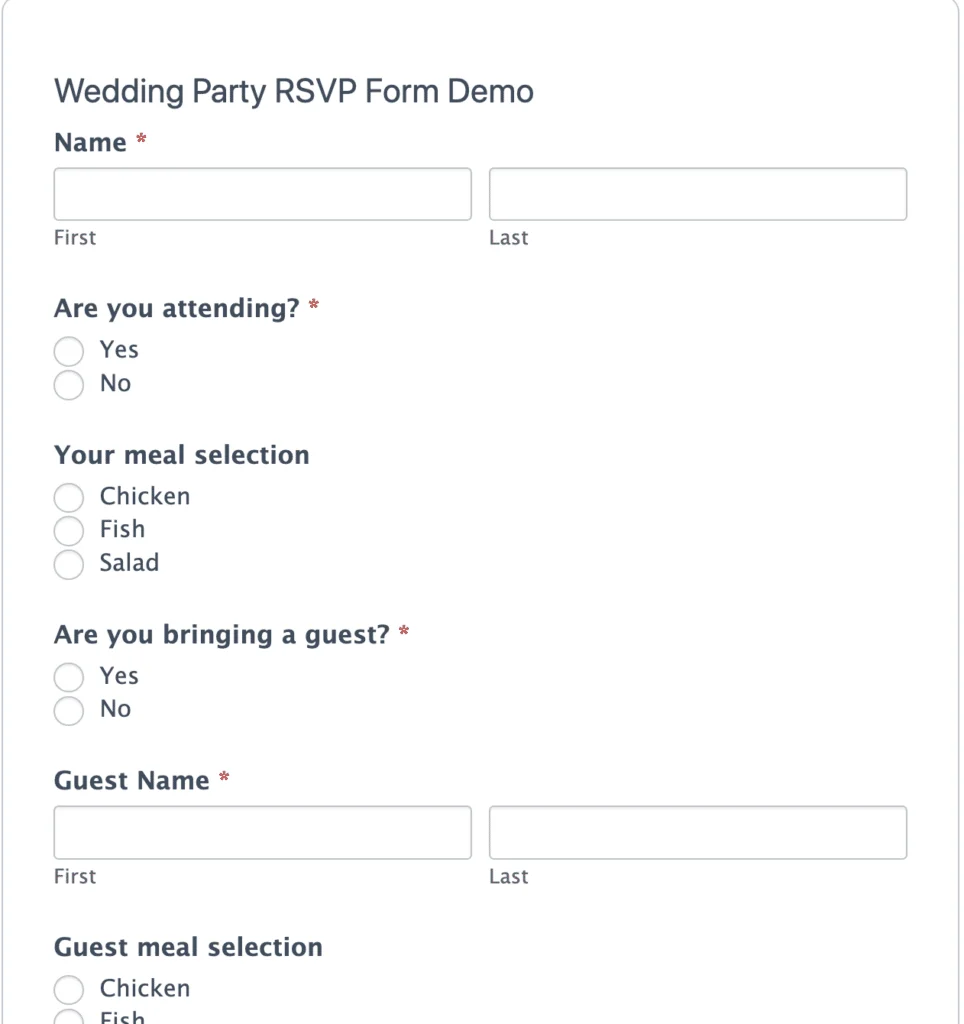 Create Wedding Rsvp Online
