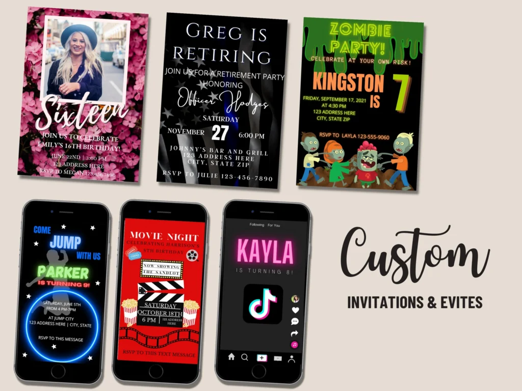 Custom Evite