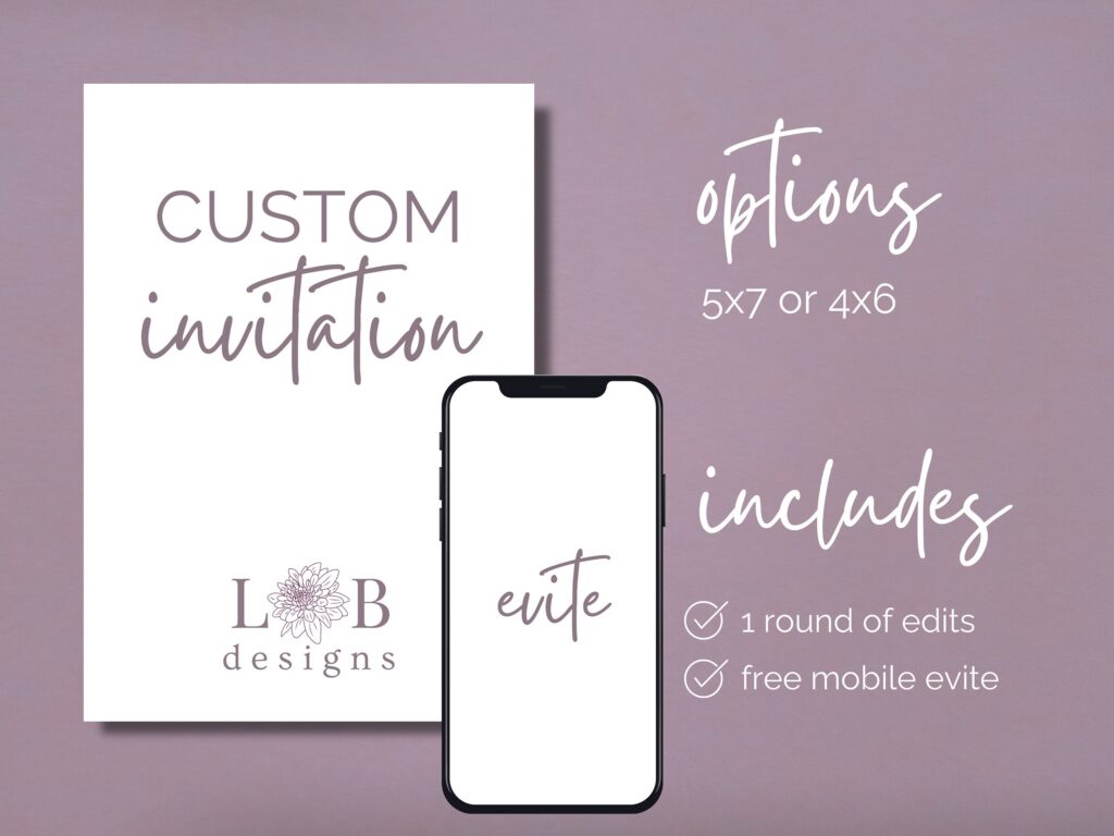 Custom Invitation Design Digital Evite
