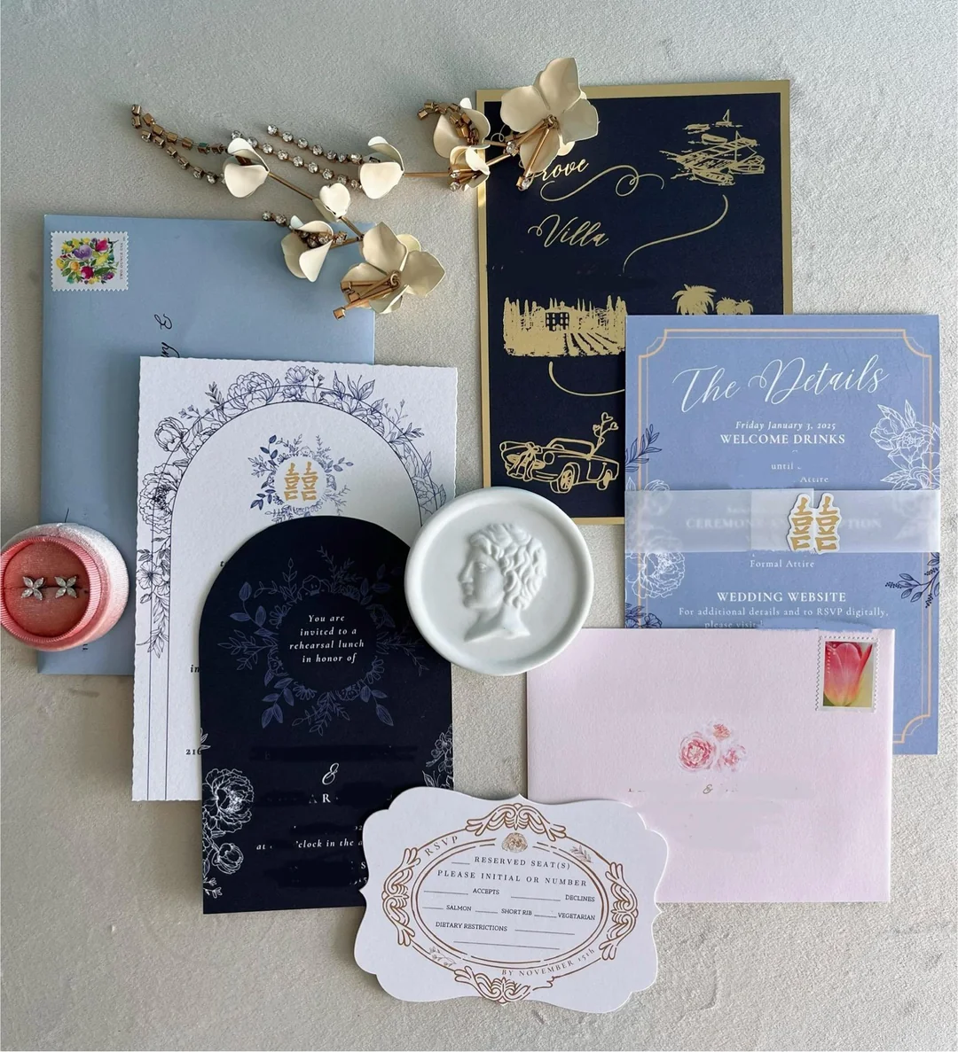 Designed My Own Custom Invite Suite On Canva 600