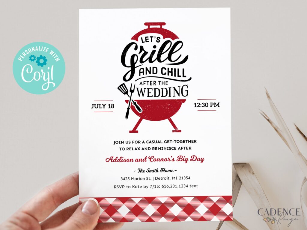 Digital After The Wedding Invitation Digital After The Wedding Invitation