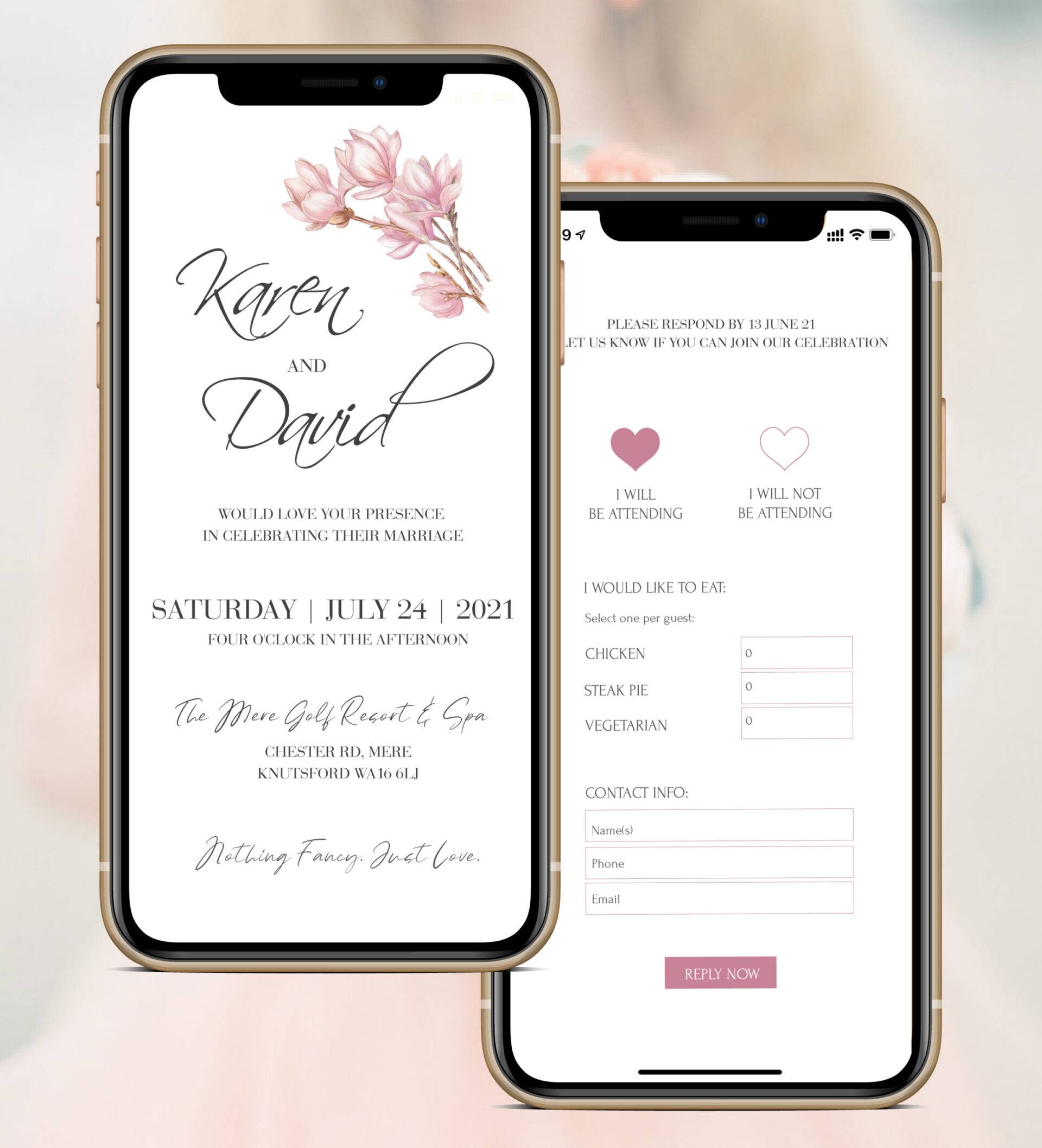 Digital Wedding Invites With Rsvp