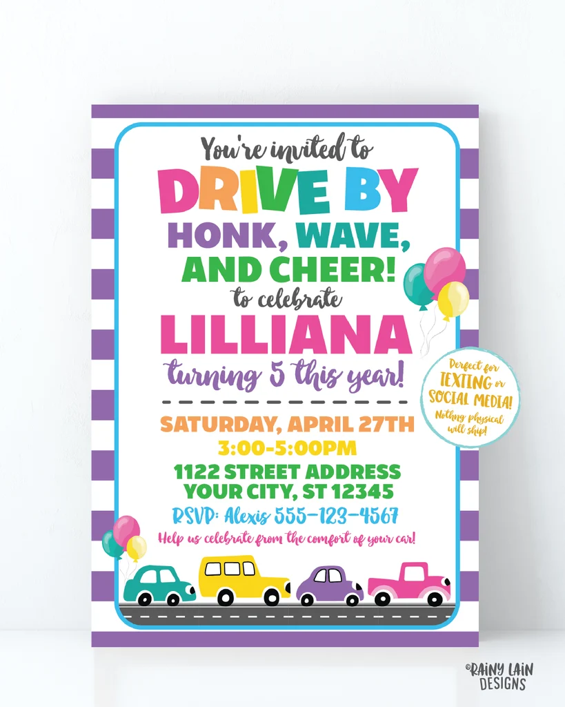 Drive By Party Invitation Drive By Party Girl Drive By Party Social Distancing Party Drive By Birthday Invitation Stay At Home Party Car Drive By Party Invitation Drive By Party Girl Drive By Party Social Distancing Party Drive By Birthday Invitation Stay At Home Party Car