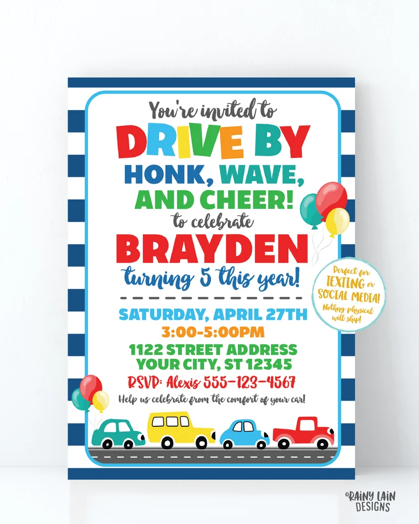 Drive By Party Invitation Social Distancing Party Drive By Birthday Invitation Drive By Party Boy Drive By Party Stay At Home Party Car Drive By Party Invitation Social Distancing Party Drive By Birthday Invitation Drive By Party Boy Drive By Party Stay At Home Party Car