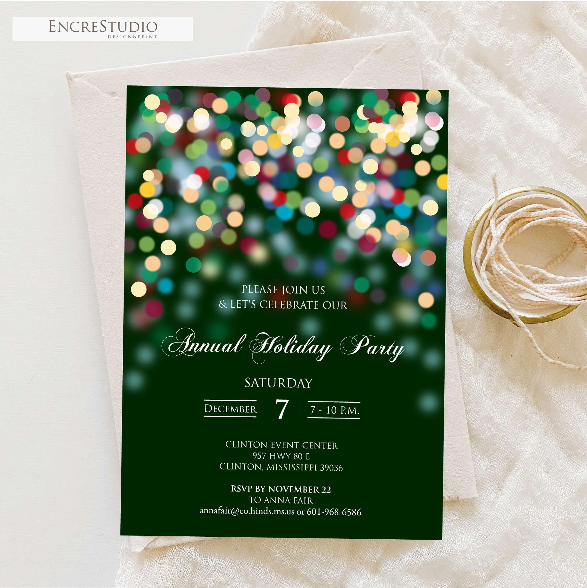 Editable Annual Company Party Invitation