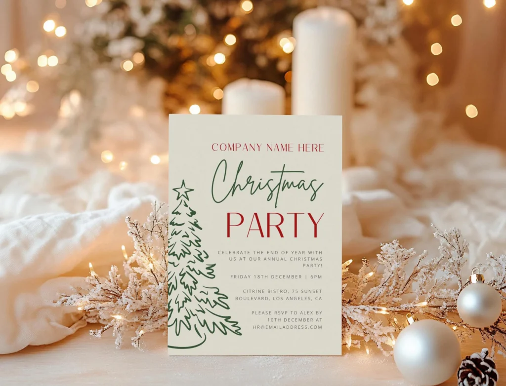 Editable Corporate Christmas Party