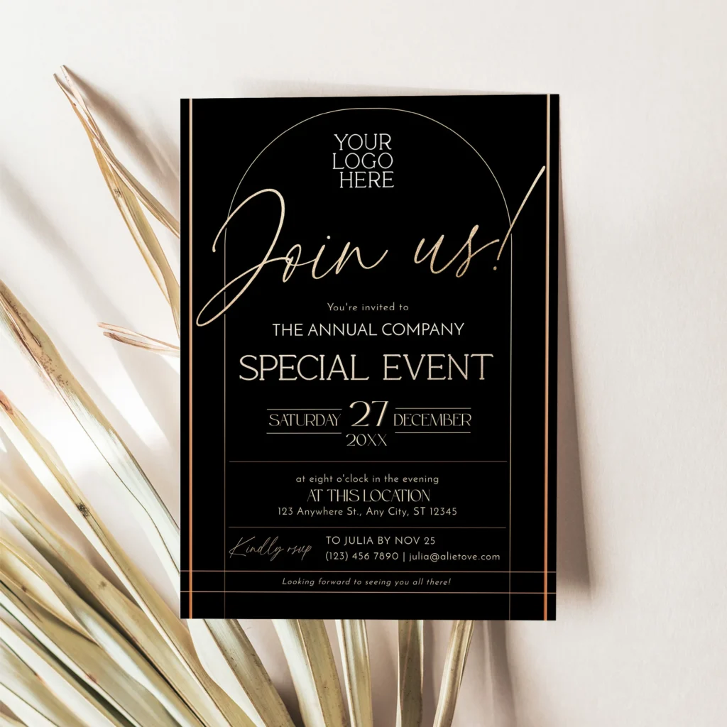 Editable Corporate Event Invitation Editable Corporate Event Invitation