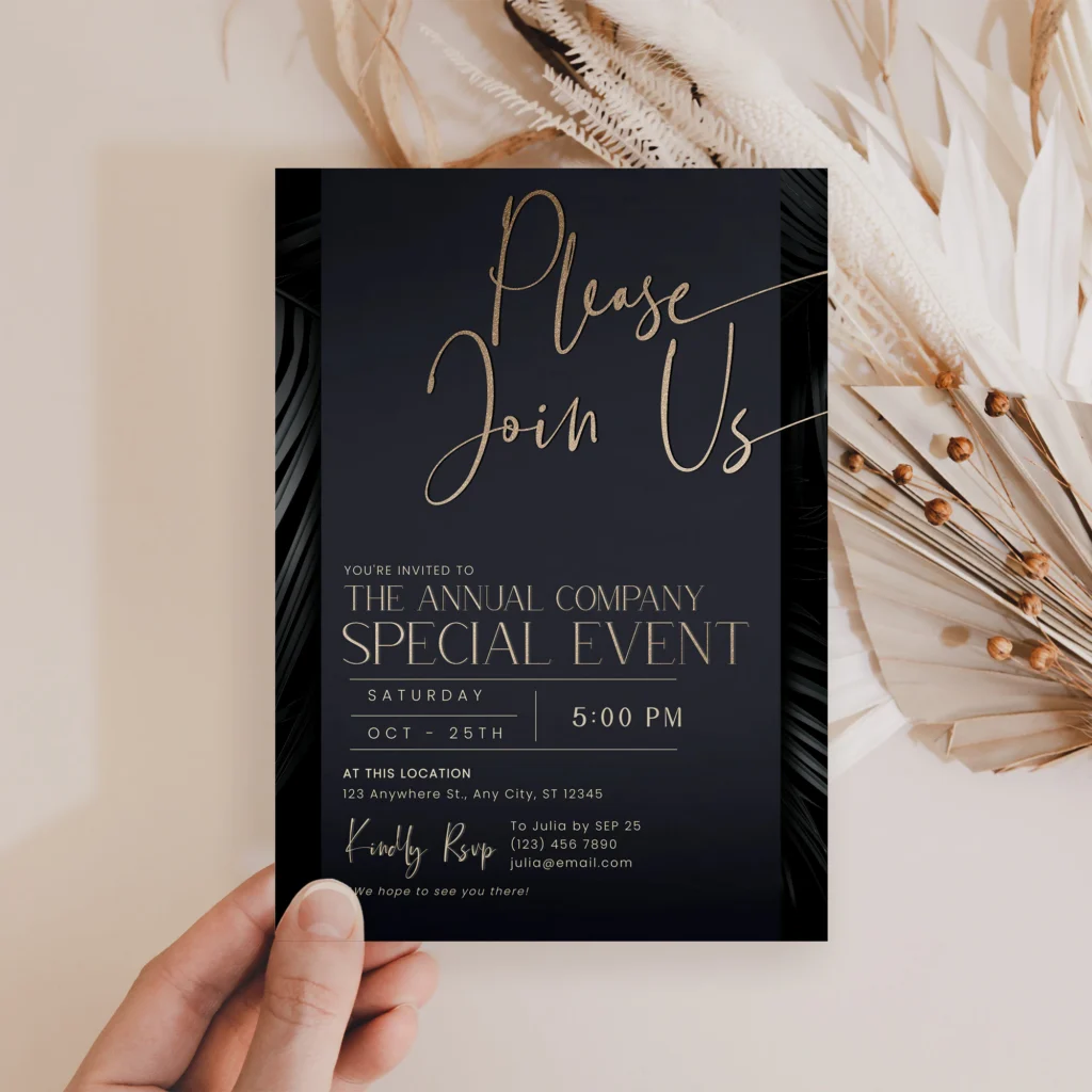 Editable Corporate Event Invitation Editable Corporate Event Invitation