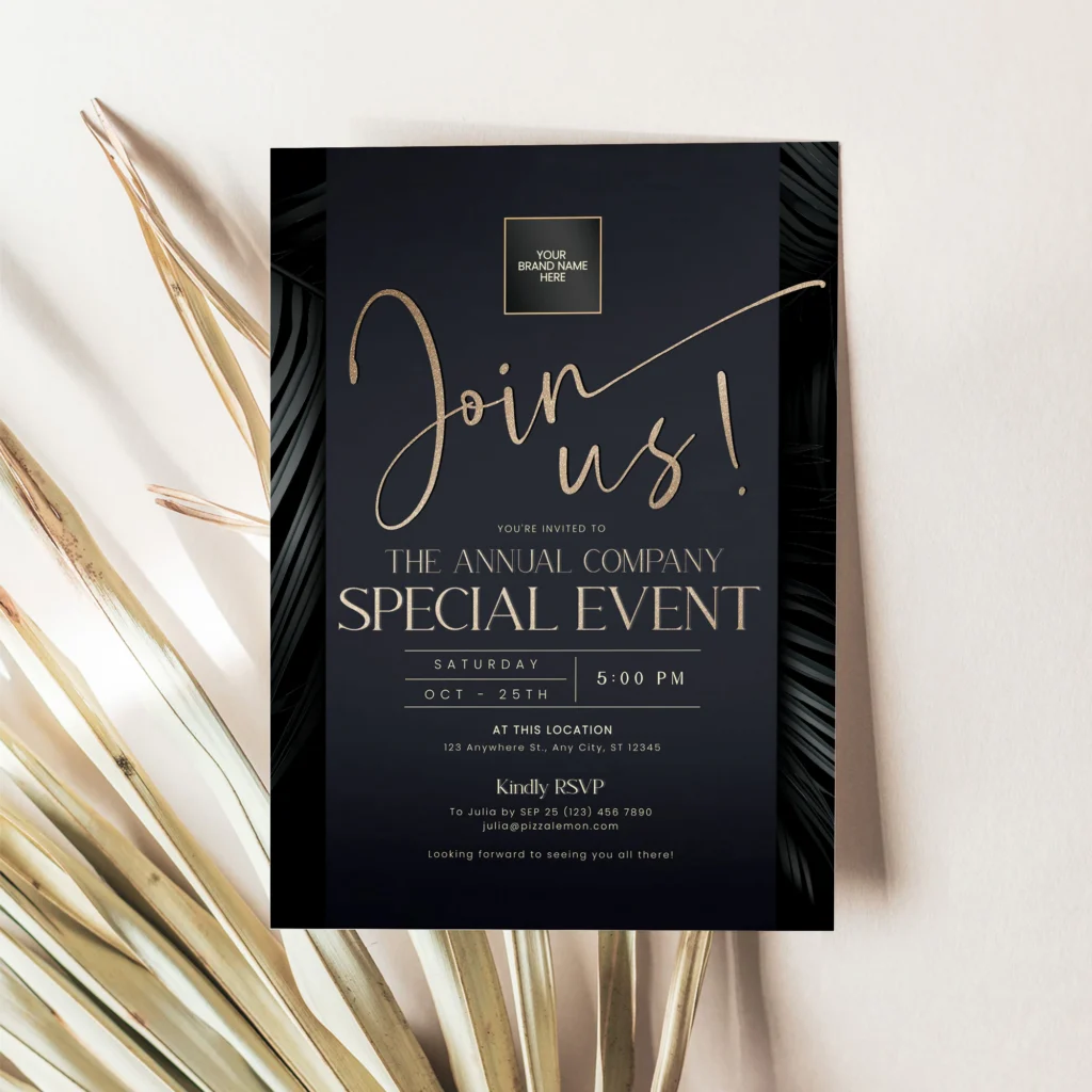 Editable Corporate Event Invitation