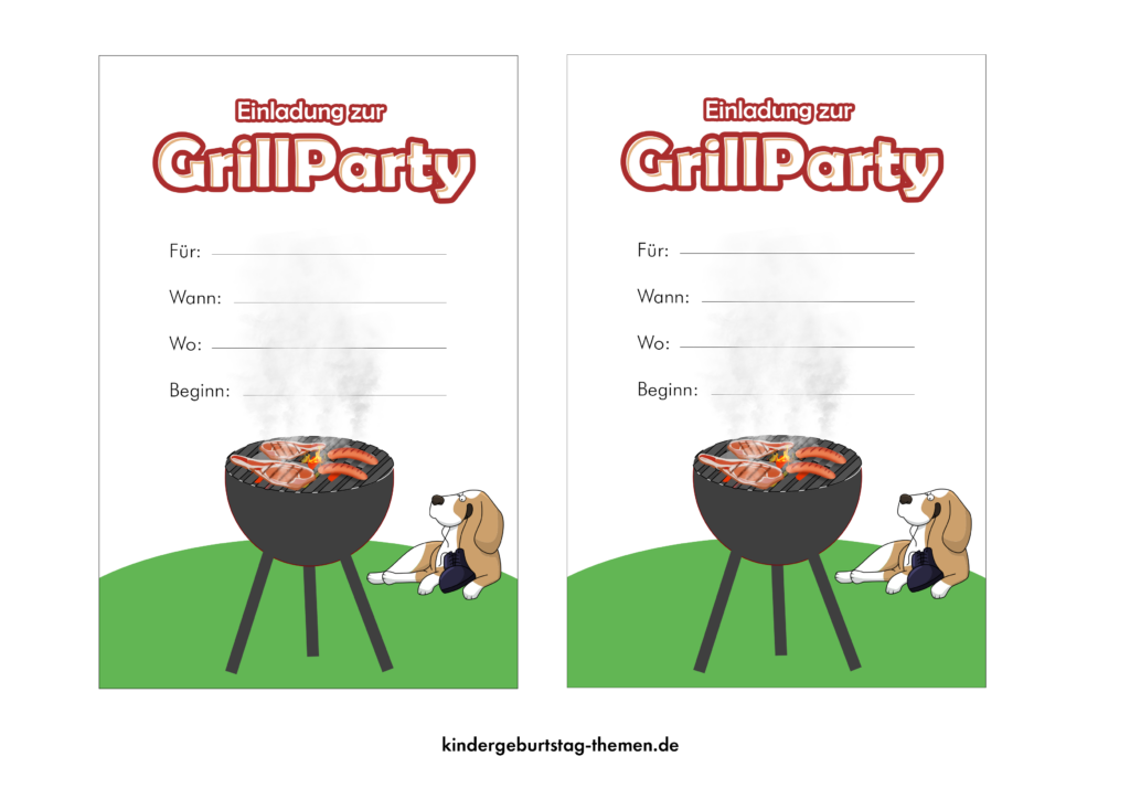 Einladung Zum Grillen