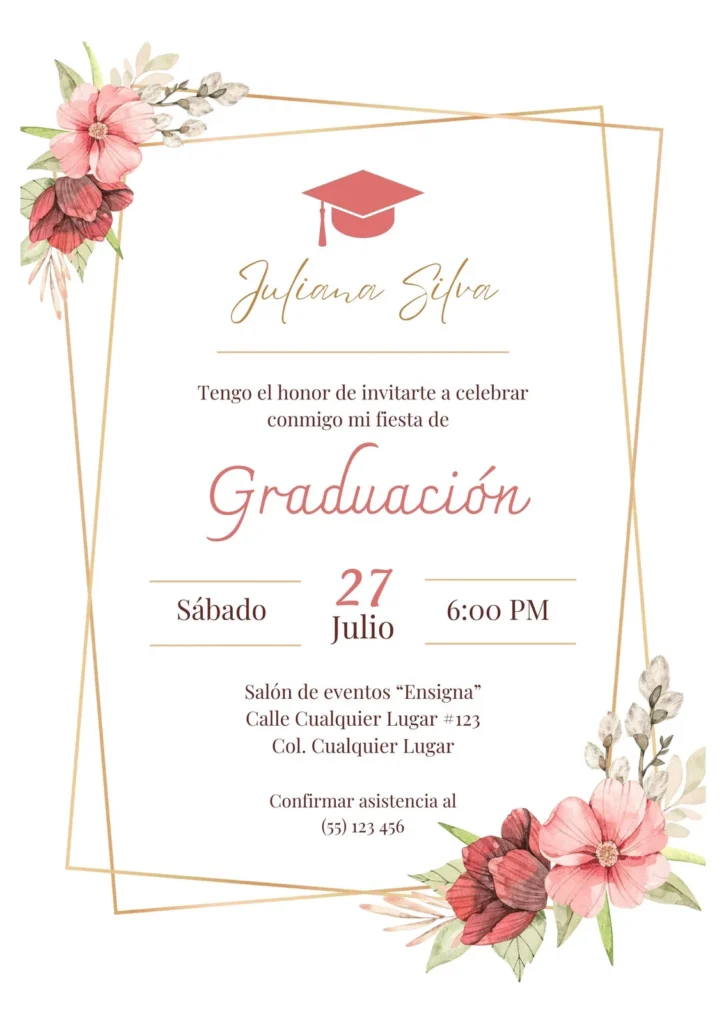 Ejemplos De Invitaciones