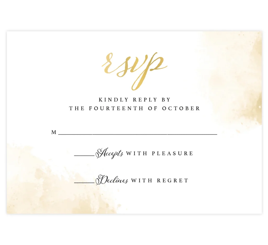Elegant Skyline Rsvp