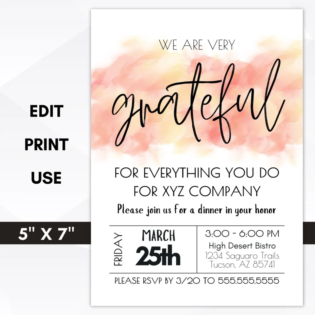 Employee Appreciation Party Invite
