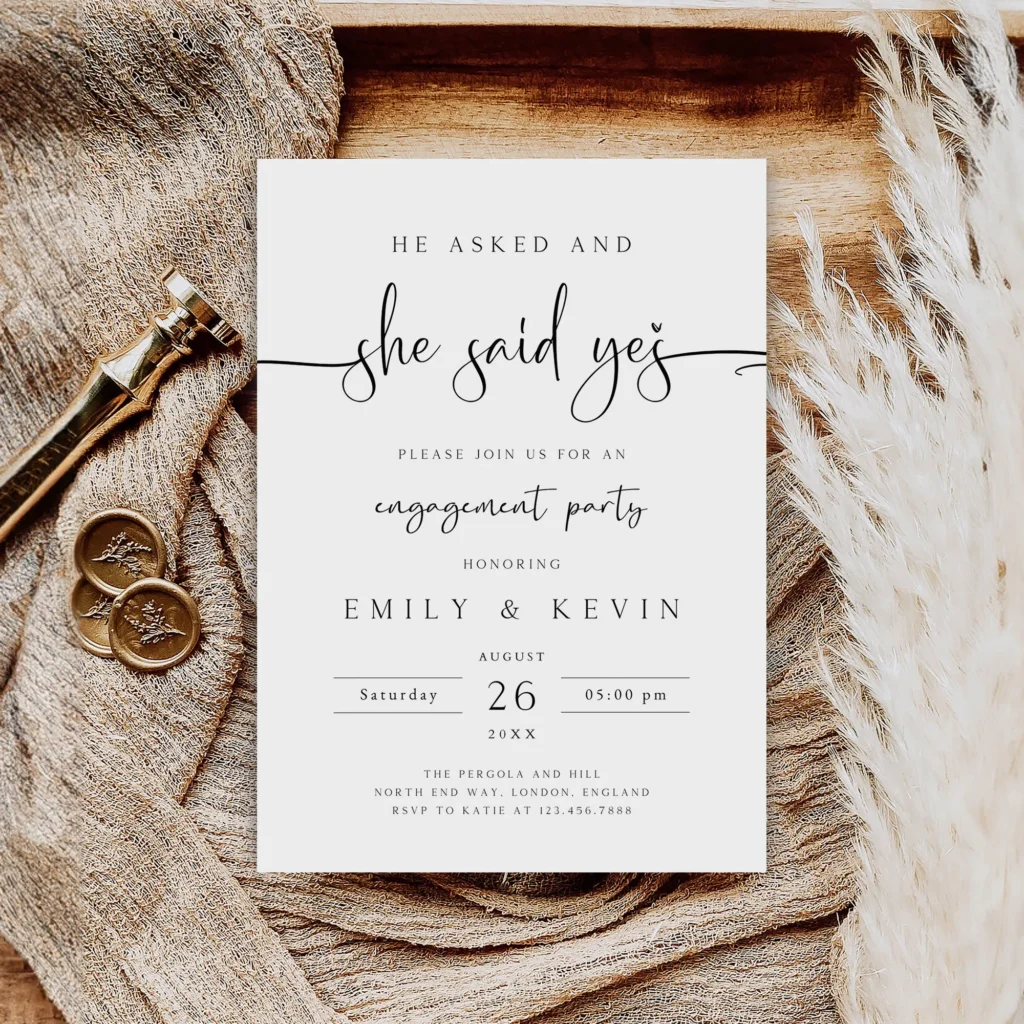 Engagement Party Invitation Template Engagement Party Invitation Template