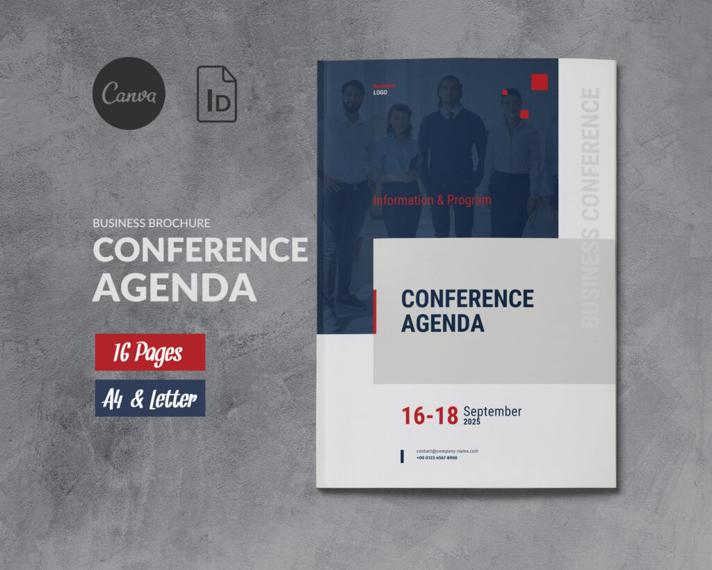 Event Conference Brochure Template Canva