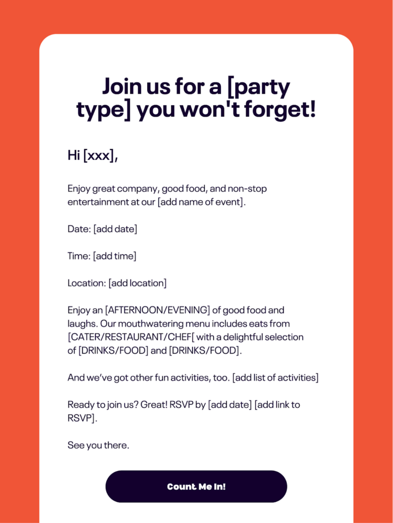 Event Invitation Email Ds00