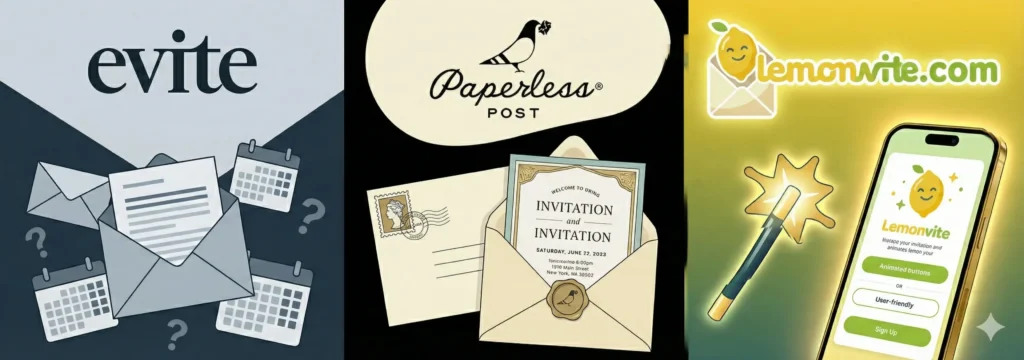Evite Vs Paperless Post Vs Lemonvite Evite Vs Paperless Post Vs Lemonvite