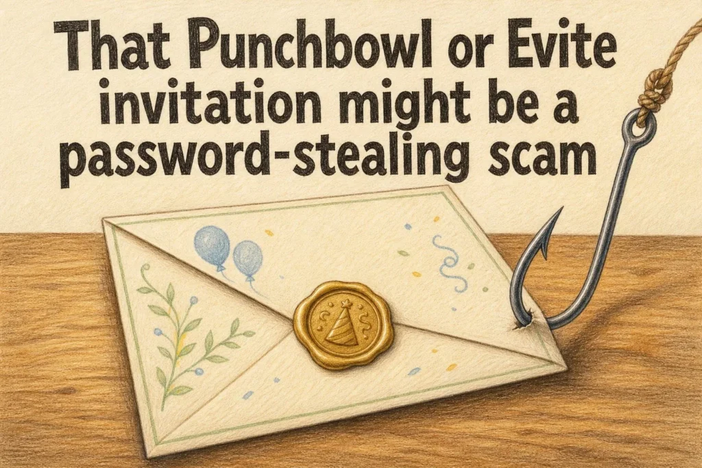 Fake Punchbowl Evite Invitation Scam Fake Punchbowl Evite Invitation Scam
