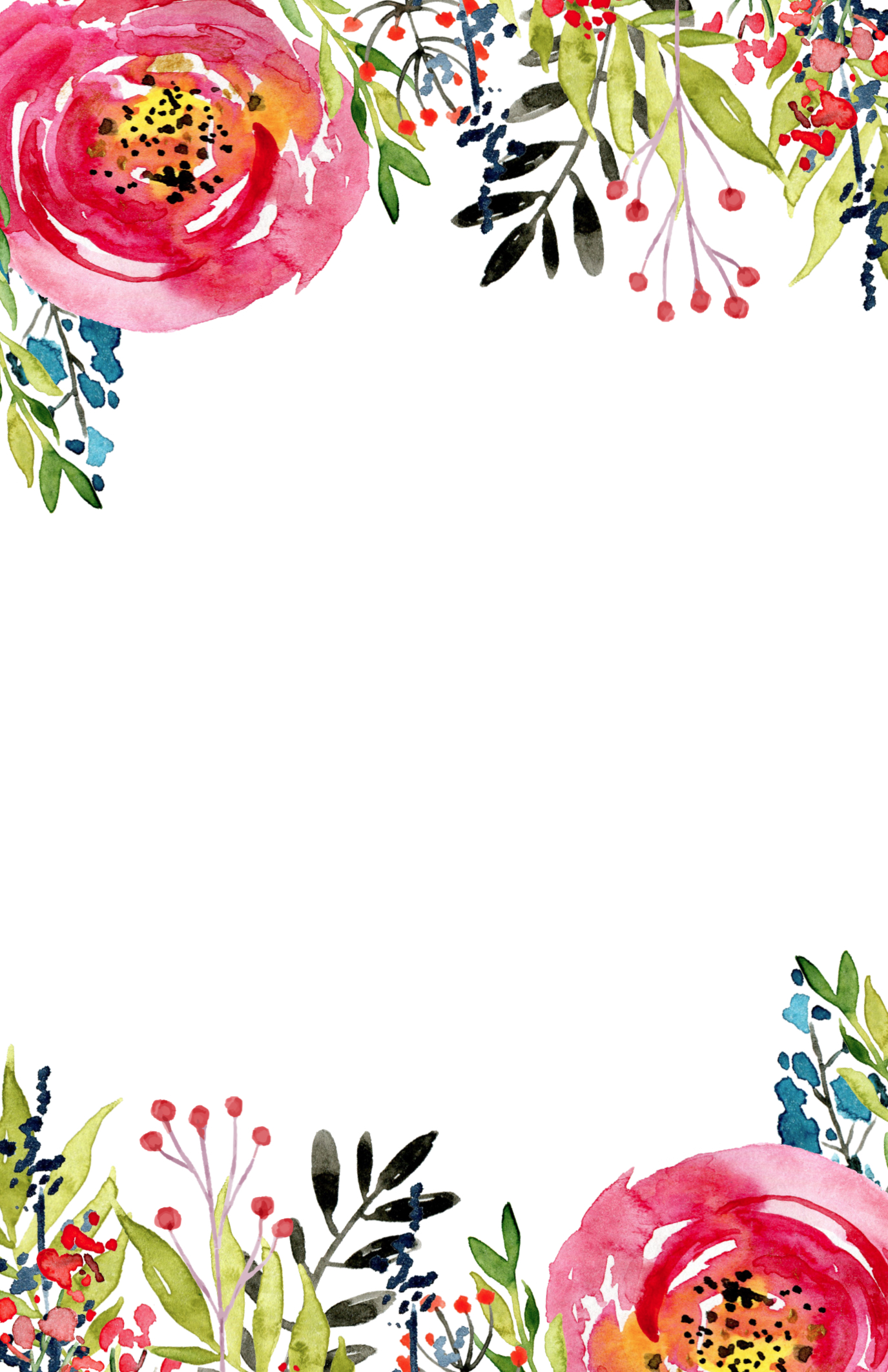 Floral Invitation Template Free Printable
