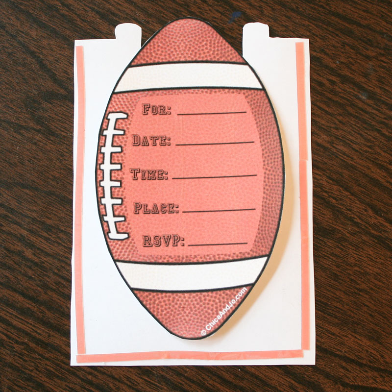 Football Party Invitation Football Party Invitation