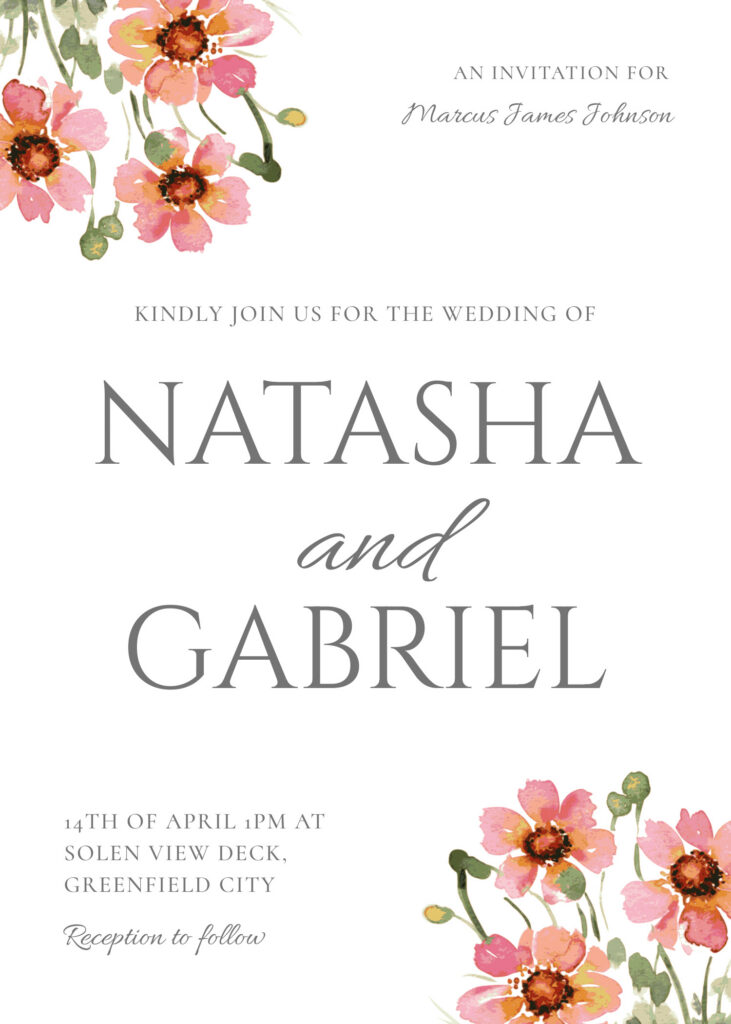 Free Online Wedding Invite Generator