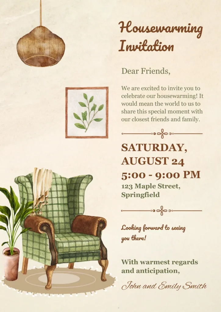Housewarming Invitation Template Housewarming Invitation Template