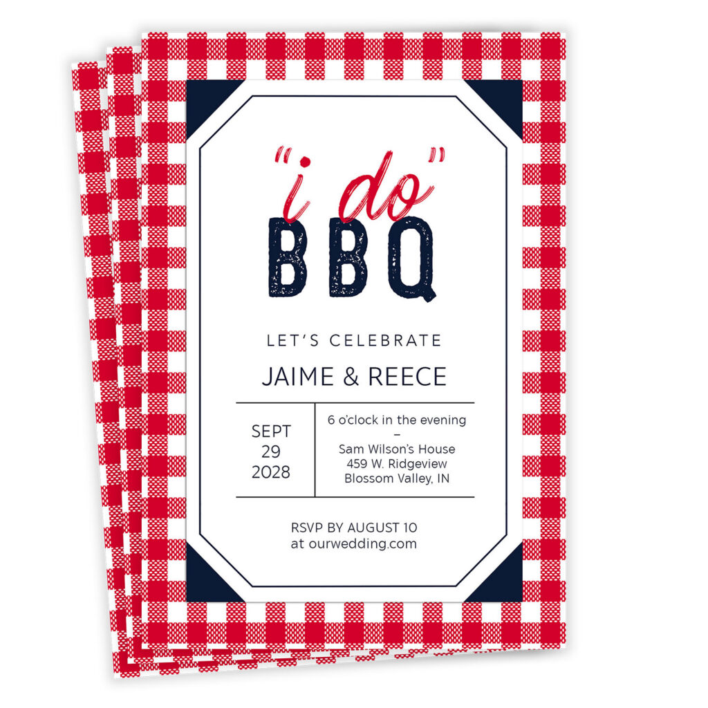 I Do Bbq Wedding Event Invitation 2PGM3279 I Do Bbq Wedding Event Invitation 2PGM3279
