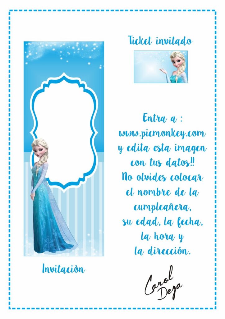 Imprimible De La Semana Invitaciones