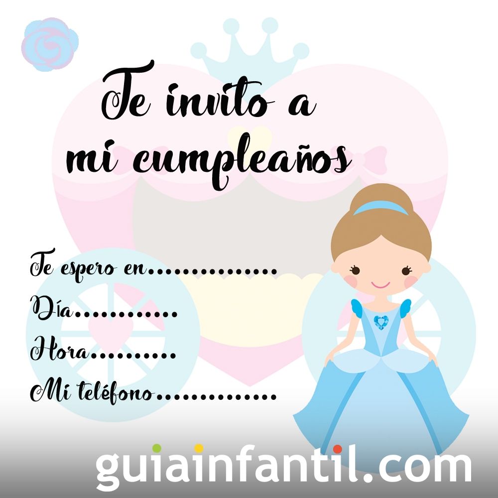 Invitacion Para Fiestas De Cumpleanos Con Imagenes De Princesas