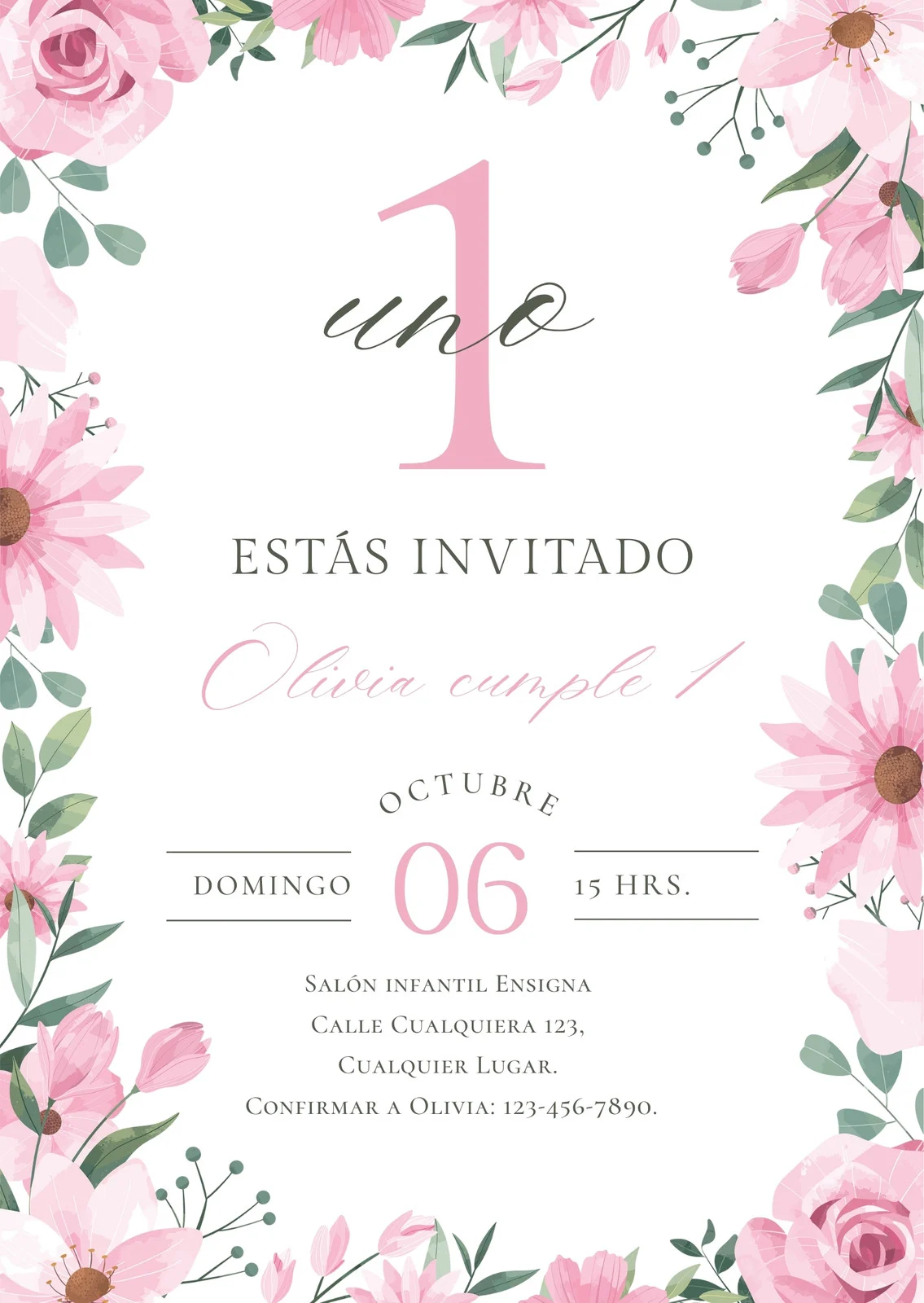 Invitaciones De Flores